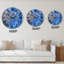 Blue and Gray Ink Universe - horloge murale moderne-1623779488