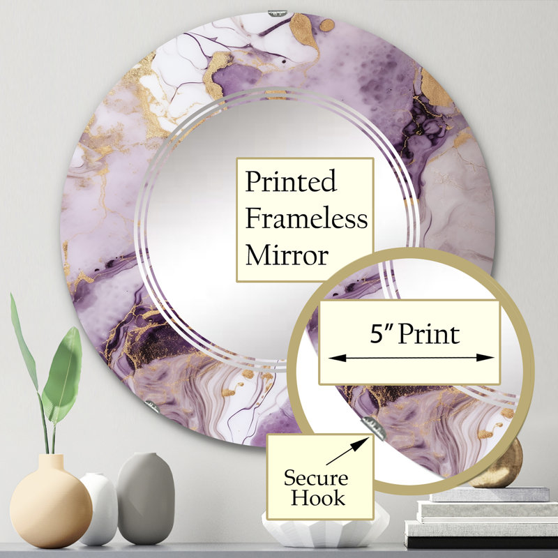 Miroir mural Zyen, 24 po x 24 po