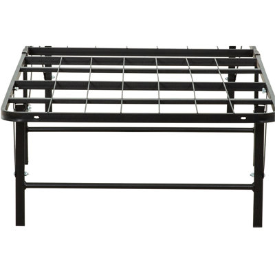 Grand lit en métal, sommier avec sommier robuste, pour une chambre à coucher sereine