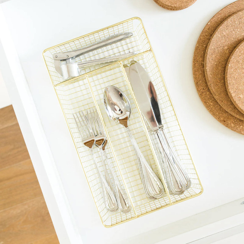 Brass Cutlery Tray, Small