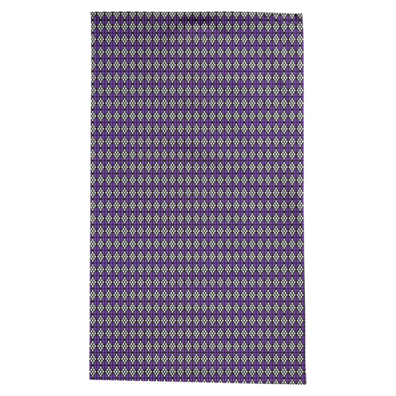 Nappe diamants Leffel, Noir / mauve