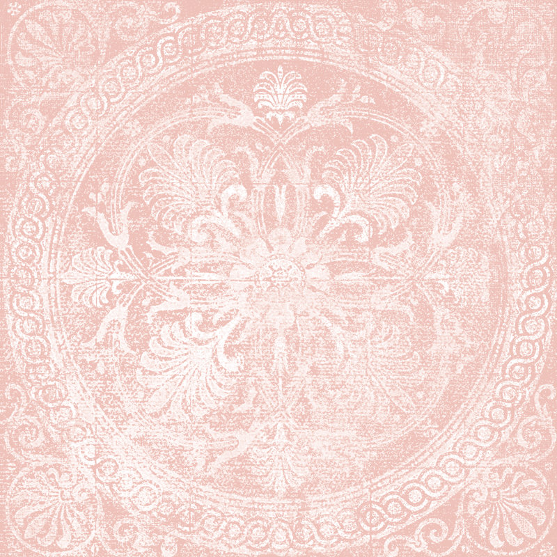 Distressed Blush Element - Wrapped Canvas Print, 76cm H x 76cm W 