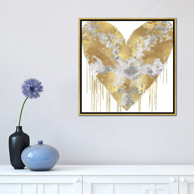 «Big Hearted Silver and Gold» par Lindsay Rodgers - impression d'art graphique