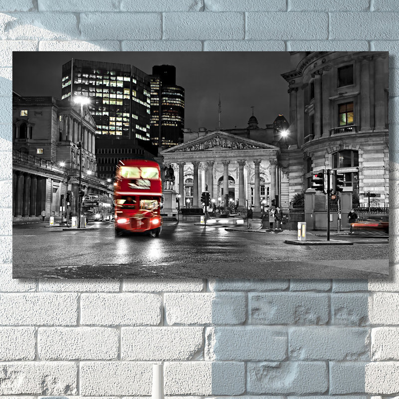 « london england », reproduction de photo sur toile tendue, H 18 po x l 30 po x p 1 po