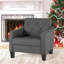Chaise d'appoint rembourrée 30 "Mid Century-1873726870
