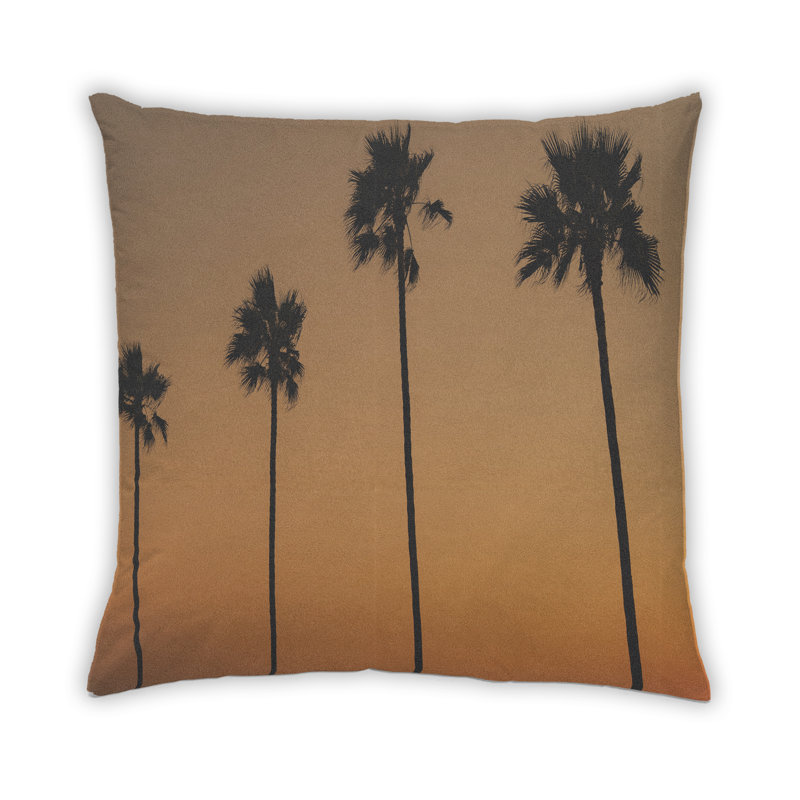 Coussin Plants Palm Tree, Microsuède