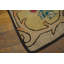 Antique American Hooked Rug America Yellow 1920s