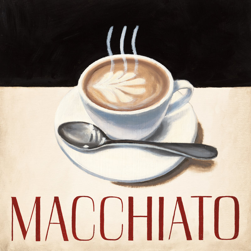 "Café moderne VI" par Marco Fabiano, reproduction d’art sur toile, H 36 po x l 36 po