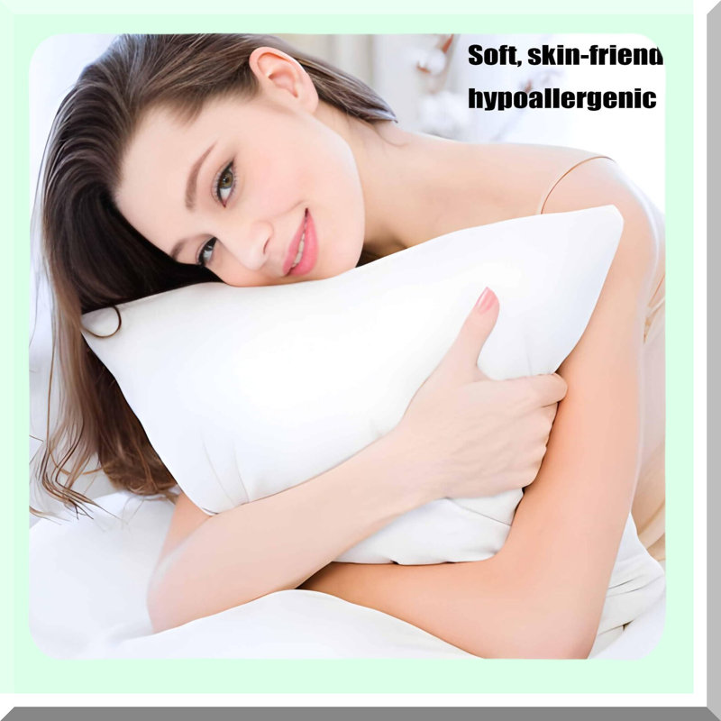 CozyDreams Plush Pillow Set - 4 Pack Standard Size for Stomach & Back Sleepers, Hypoallergenic Down Alternative Filling, Machine Washable