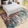 Modern Abstract Machine Washable Rugs for Living Room Non Slip Dining Room Carpet Non Shedding Low Pile Indoor Floor Carpet for Bedroom Office Nursery Playroom