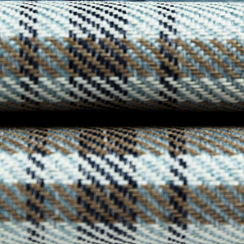 Griffith Plaid Rectangular Throw Pillow Cover, 30 x 50cm, Duck Egg Blue