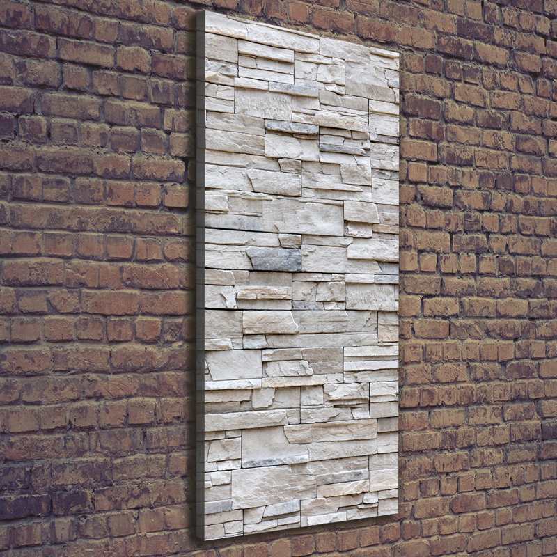A Stone Wall - Wrapped Canvas Print