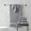 Ensemble de serviettes surdimensionnées 100% coton gris anthracite 500GSM 6 pièces-103688326-112079027