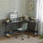 Latravion L-Shaped Metal Base Computer Desk-435630807