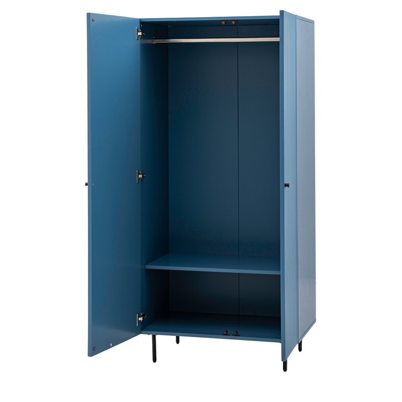 Nobayad 2 Door Wardrobe, Blue 
