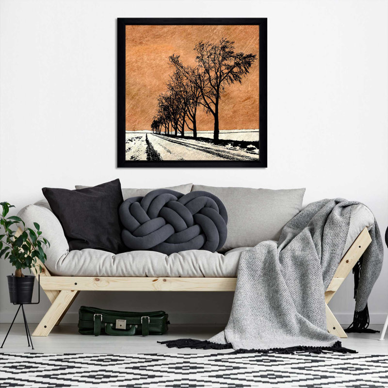 «Minimalist Dream», reproduction, H 25,5 po x l 25,5 po x P 1 po, Cadre noir
