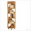 Timberidge 5-Tier Corner Bookshelf with Vintage Wood Grain, Display Shelf,Bookcase Décor