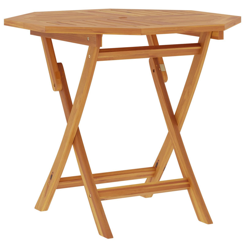 Teak Solid Wood Outdoor Dining Table - 90 cm W 90 cm D