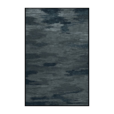 Tapis noir lavable à la machine
