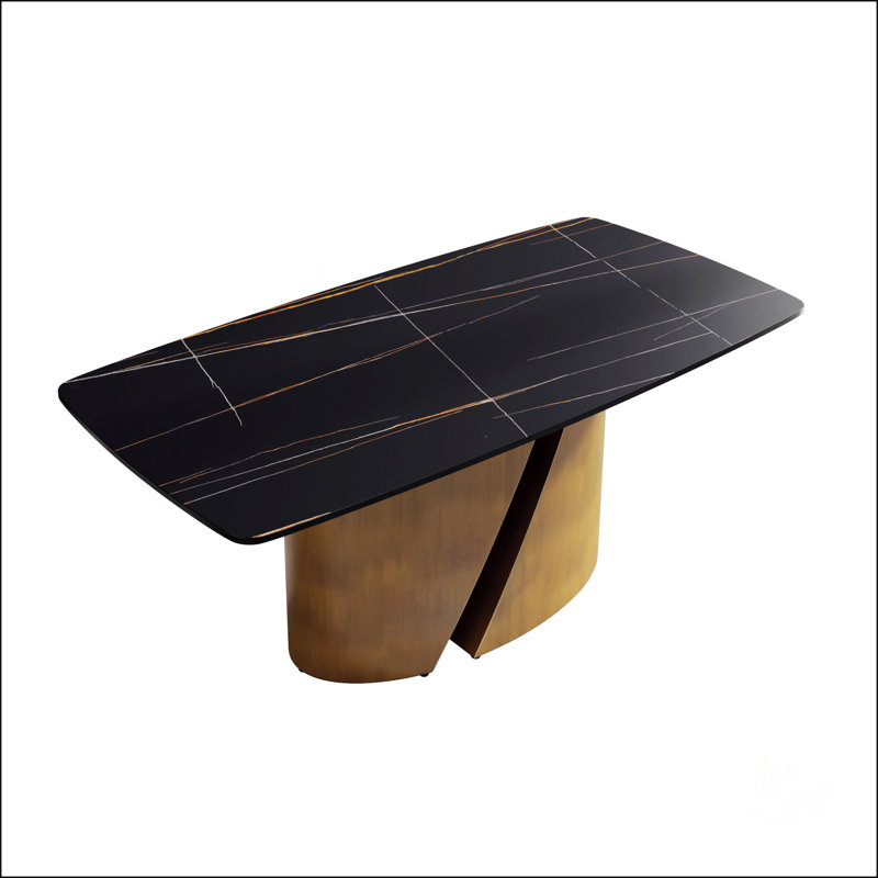 Dining Table, Black, 29.53"H x 70.86"L x 35.43"W