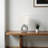 Cilka Standard Gray Ceramic Table Lamp in Linen Shade, 23.88'' H X 15.85'' W X 10.75'' D