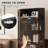 Corner Display Cabinet With Glass Doors, 71" Lighted Curio Cabinet With 3 Color Lights For Collectibles, 5-Tier Display Case With Human Body Sensor For Living Room, Bedroom, Dining Room, Black