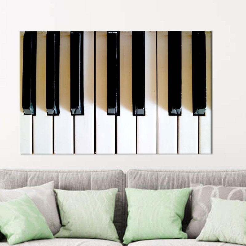 Art mural sur toile, touches de piano personnalisées, idéal pour les mélomanes et cadeau parfait, Ne s’applique pas