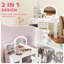 AIYAPLAY Kids Dressing Table with Mirror and Stool Ages 3-8 Years White