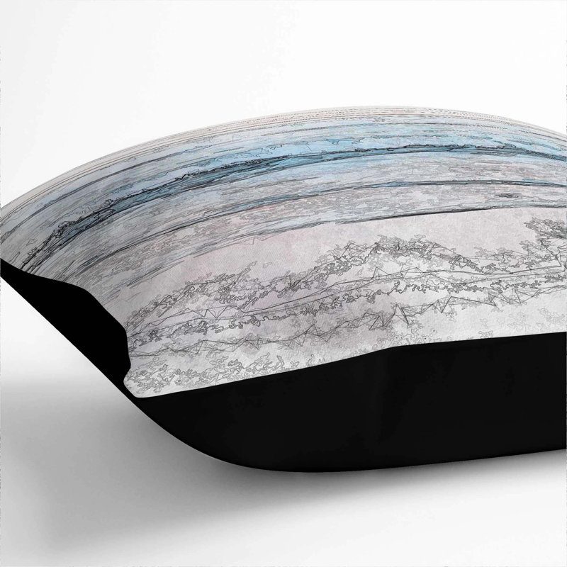 Square Cushion, Black, 55cm H x 55cm W x 20cm D