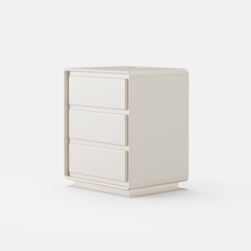 50cm W Manufactured Wood Bedside Table