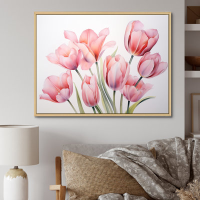 Tulipes, minimalisme, art mural