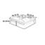 Table basse carrée moderne minimaliste-112650879