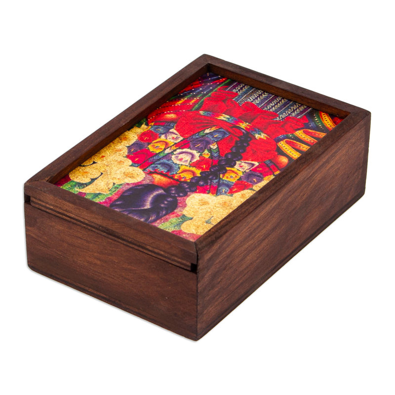 Boîte à découpage en bois Bungalow Rose