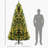 7.5' Tall Prelit Christmas Tree Douglas Fir Artificial Christmas Tree with Realistic Branches, Green