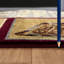 Tapis en polypropylène rouge Lodge 7 po X 3 teintes, pour un charmant salon. Tapis de couloir fabriqué en Turquie. Teinture et pour animaux Décoration turque-2080256703