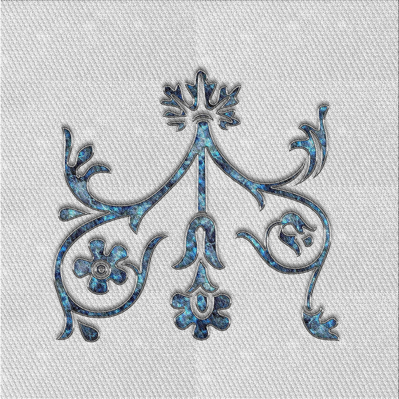 Tapis décoratif gris Ingraham, Carré 8 pi