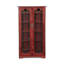 Armoire multimédia à panneau de fenêtre noire-33089847