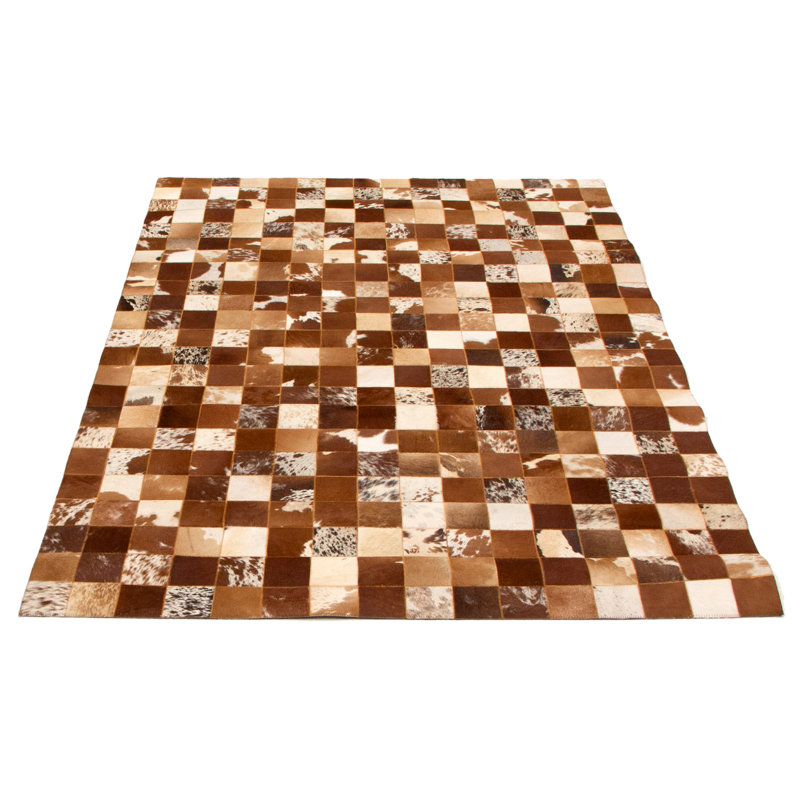 Spokane Cowhide Checkered Indoor Rug
