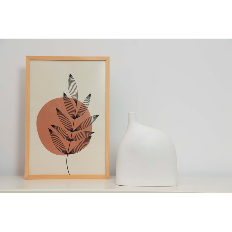 Cyna Ceramic / Porcelain Table Vase, White