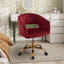 Chaise de travail en velours-1937733279