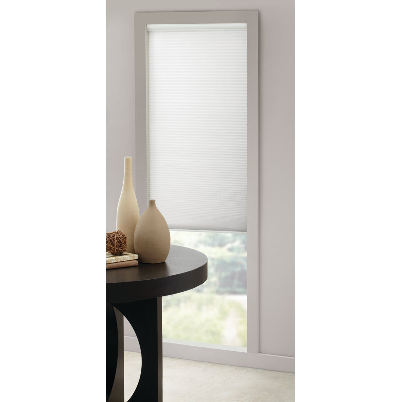 Store alvéolaire semi-transparent sans cordon, Ivoire, L 29 po x L 64 po