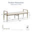 Banc d'appoint 60 po Mathis-124262812