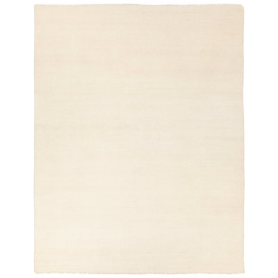 Jaipur Living Origin SAG18 Handknotted Solid Ivory Area Rug (6'x9')