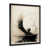 Impression noire sur toile encadrée
