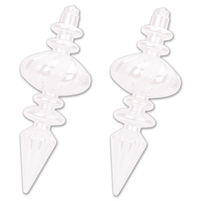 2 Piece Solid Finial Ornament Set