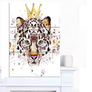Watercolor Leopard, Wall art