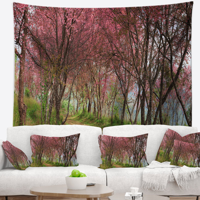 Tapisserie de Schafer Sakura, H 50 po x l 60 po