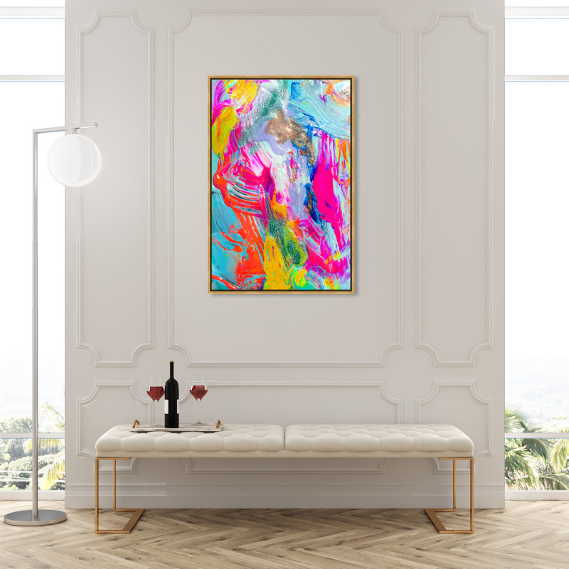 " Its On ", Gold Framed, 45" H x 30" W