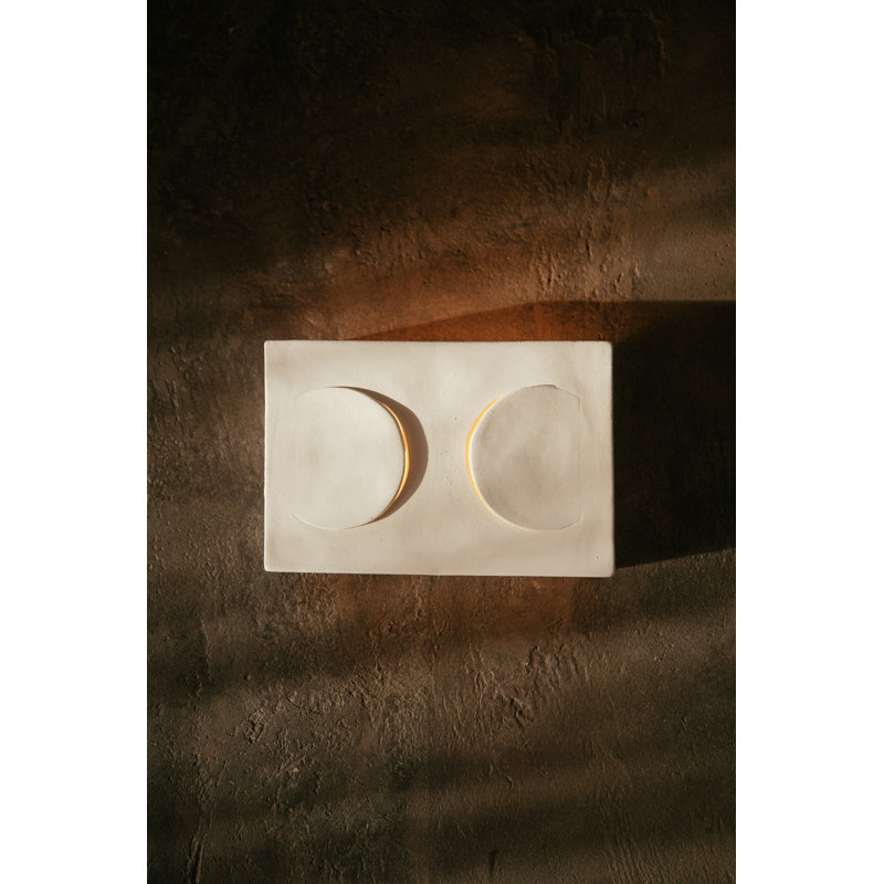 Alexes Eclipse Wall Lamp Stoneware Lg White