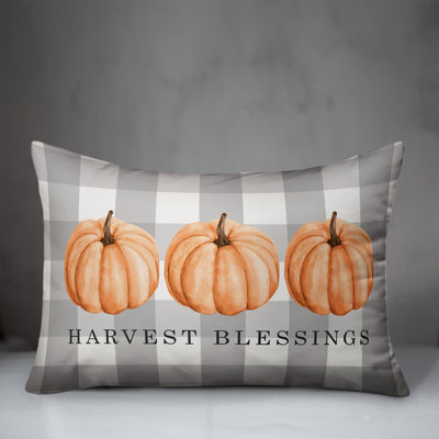 Gingham Reversible Throw Pillow